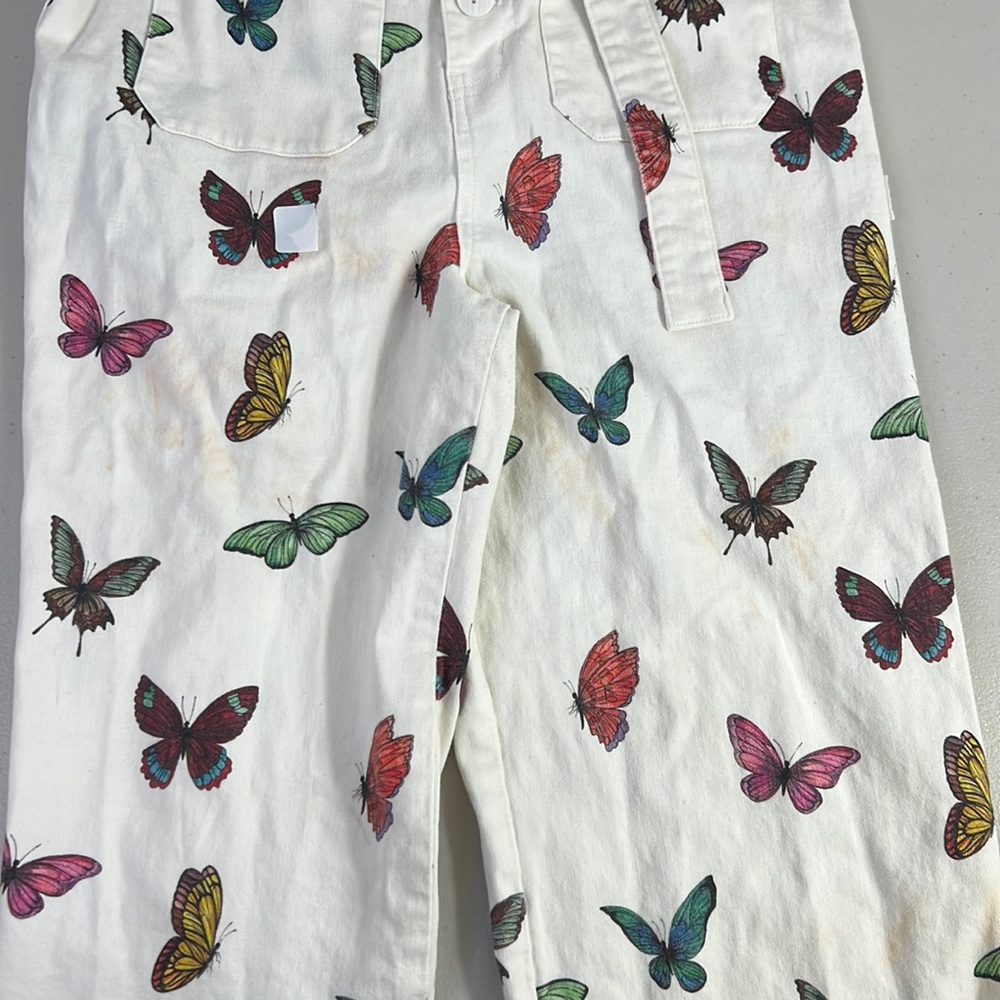 Rent the runway sz 12 Rachel Antonoff clem butterfly pattern jumpsuit rainbow - Picture 7 of 12